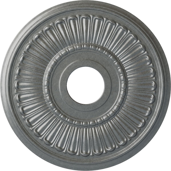 Ekena Millwork Melonie Ceiling Medallion (Fits Canopies up to 6 3/8"), 16"OD x 3 5/8"ID x 3/4"P, Platinum CM16MLPLS - main